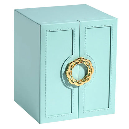 Fashion Solid Color Pu Alloy Jewelry Boxes 1 Piece