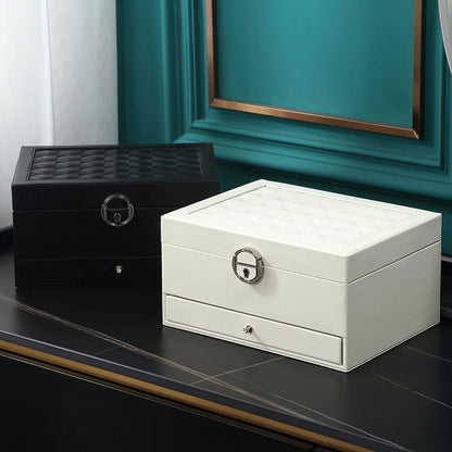 Fashion Solid Color Pu Jewelry Boxes 1 Piece