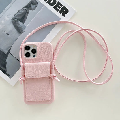 Fashion Solid Color Pu Leather   Phone Cases