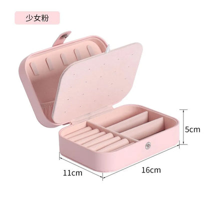 Fashion Solid Color Pu Leather Jewelry Boxes 1 Piece