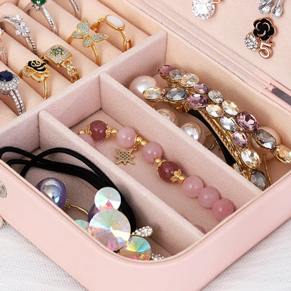 Fashion Solid Color Pu Leather Jewelry Boxes 1 Piece