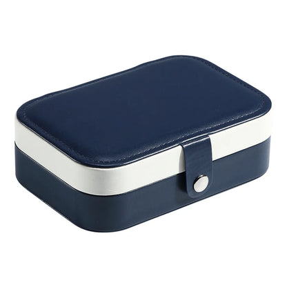 Fashion Solid Color Pu Leather Jewelry Boxes 1 Piece