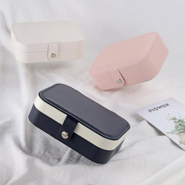 Fashion Solid Color Pu Leather Jewelry Boxes 1 Piece