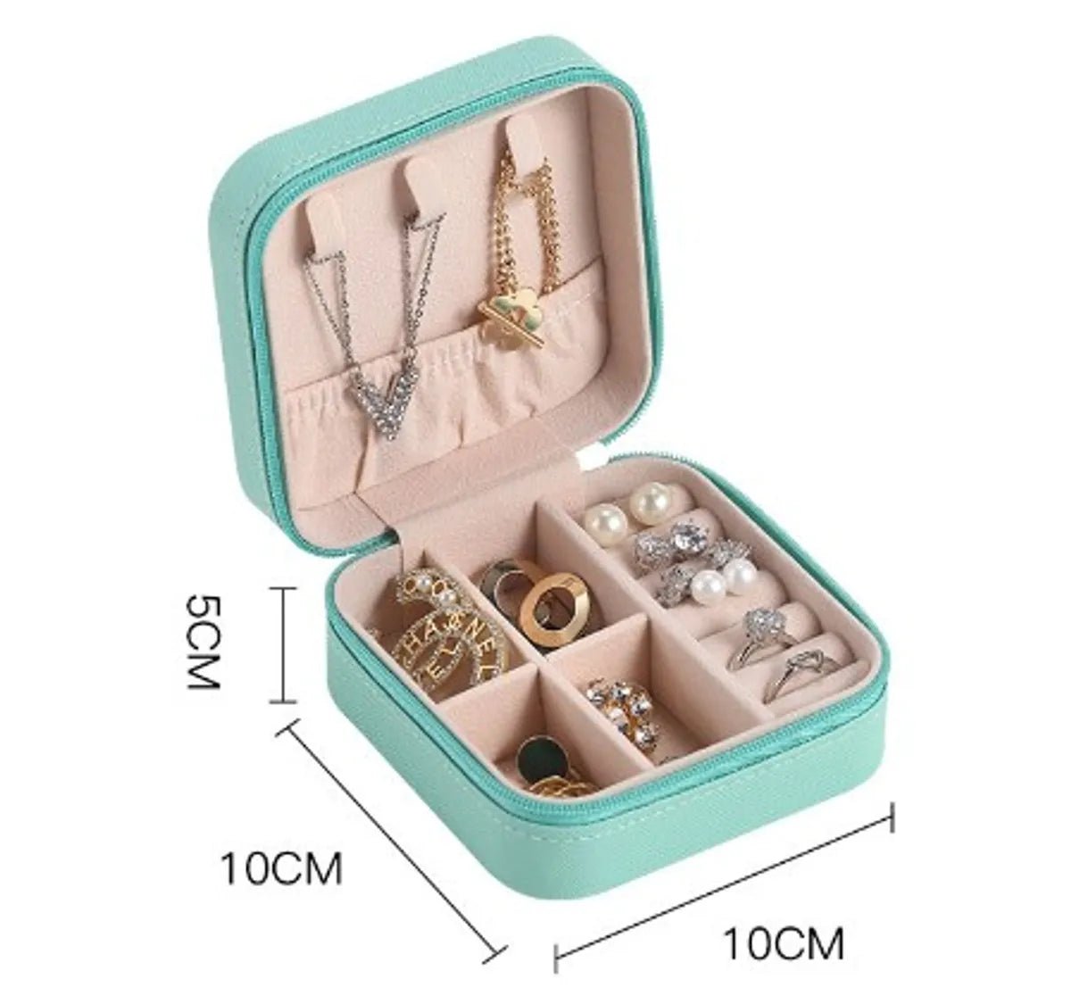 Fashion Solid Color Pu Leather Jewelry Boxes