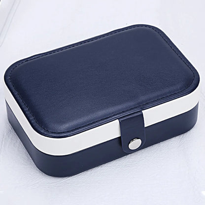 Fashion Solid Color Pu Leather Jewelry Boxes