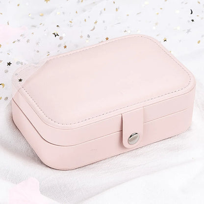 Fashion Solid Color Pu Leather Jewelry Boxes