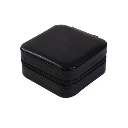 Fashion Solid Color Pu Leather Jewelry Boxes