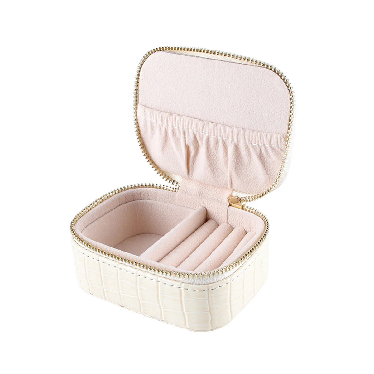 Fashion Solid Color Pu Leather Jewelry Boxes