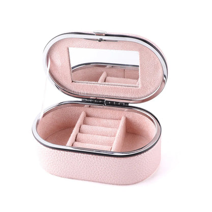 Fashion Solid Color Pu Leather Jewelry Boxes