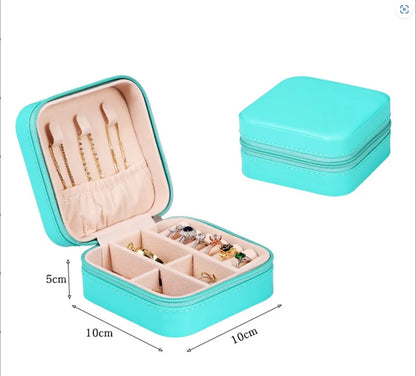 Fashion Solid Color Pu Leather Layered Jewelry Boxes 1 Piece