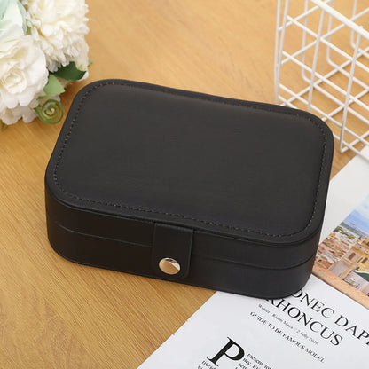 Fashion Solid Color Pu Leather Jewelry Boxes