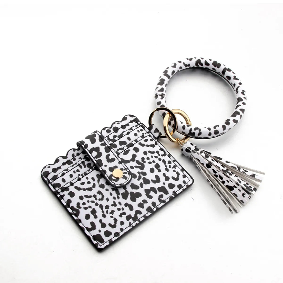 Fashion Solid Color Pu Leather Women'S Bag Pendant Keychain 1 Piece