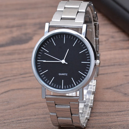 Fashion Solid Color Single Folding Buckle Quartz Men'S Watches