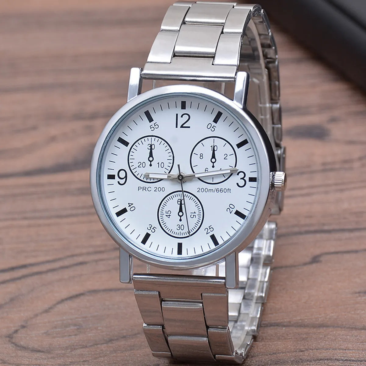 Fashion Solid Color Single Folding Buckle Quartz Men'S Watches