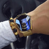 Fashion Solid Color Single Folding Buckle Quartz Men'S Watches