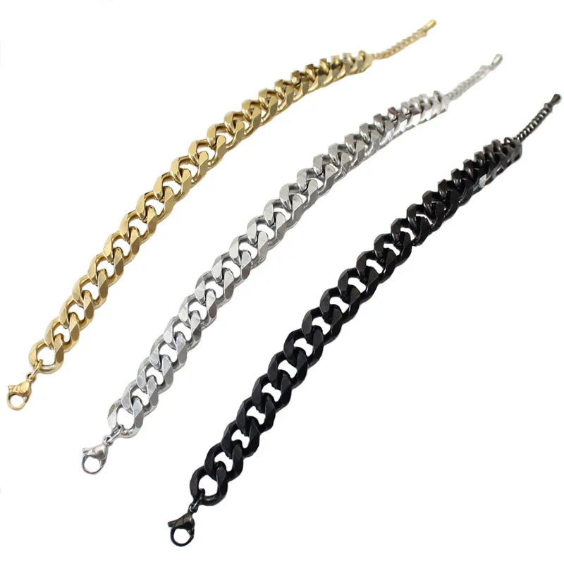 Fashion Solid Color Stainless Steel Bracelets 1 Piece