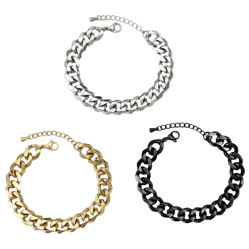 Fashion Solid Color Stainless Steel Bracelets 1 Piece