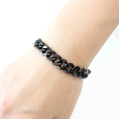 Fashion Solid Color Stainless Steel Bracelets 1 Piece