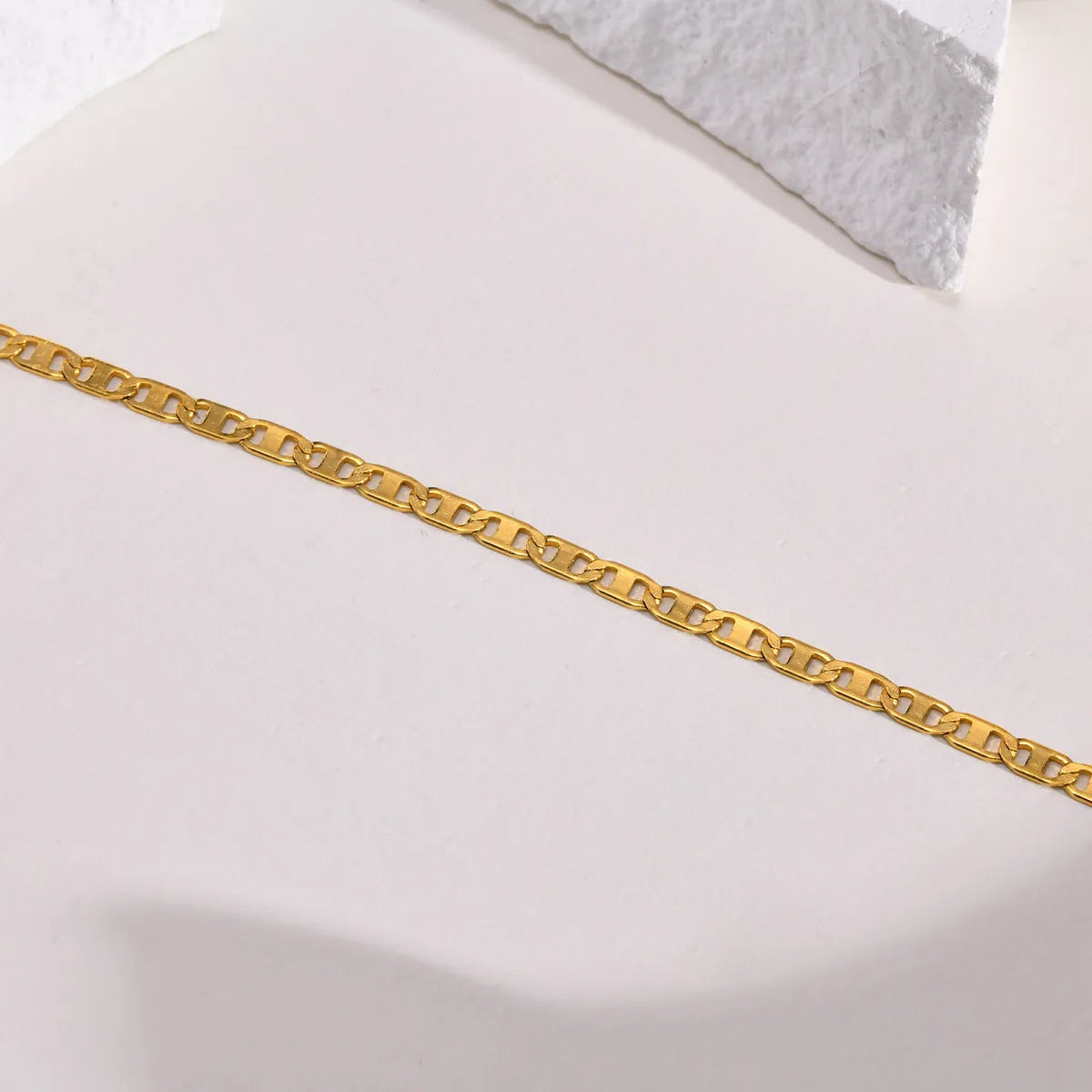 Fashion Solid Color Stainless Steel Plating Anklet