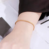 Fashion Solid Color Stainless Steel Plating Bracelets 1 Piece