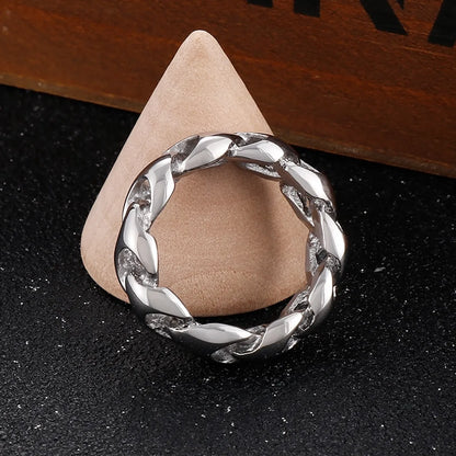 Fashion Solid Color Stainless Steel Rings 1 Piece