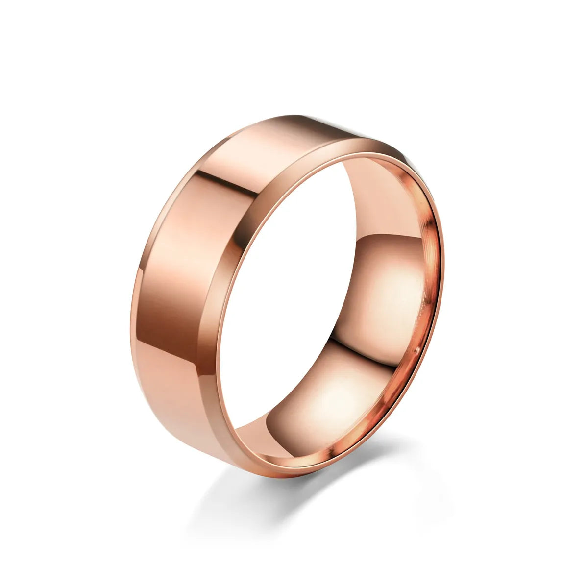 Fashion Solid Color Stainless Steel Rings Metal Stainless Steel Rings