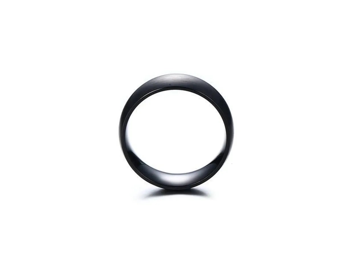 Fashion Solid Color Titanium Rings