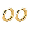 1 Pair Fashion Solid Color Plating 201 Stainless Steel 304 Stainless Steel 18K Gold Plated Earrings