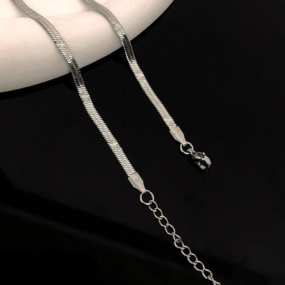 Fashion Solid Color Titanium Steel Plating Necklace 1 Piece