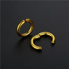 Fashion Solid Color Titanium Steel Polishing Ear Clips 1 Pair