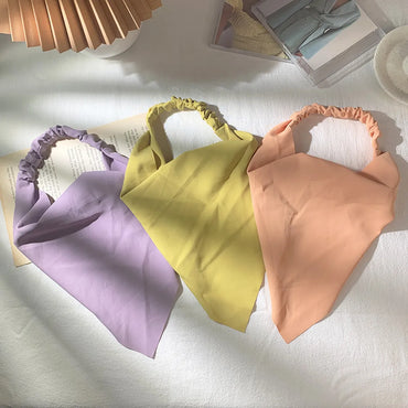 Fashion Solid Color Triangle Scarf Headband Wholesale