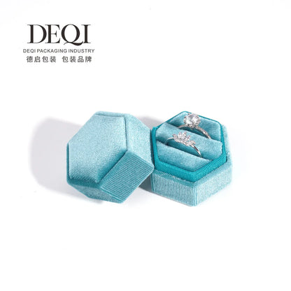 Fashion Solid Color Velvet Jewelry Boxes