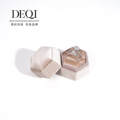 Fashion Solid Color Velvet Jewelry Boxes