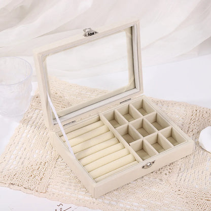 Fashion Solid Color Wood Jewelry Boxes