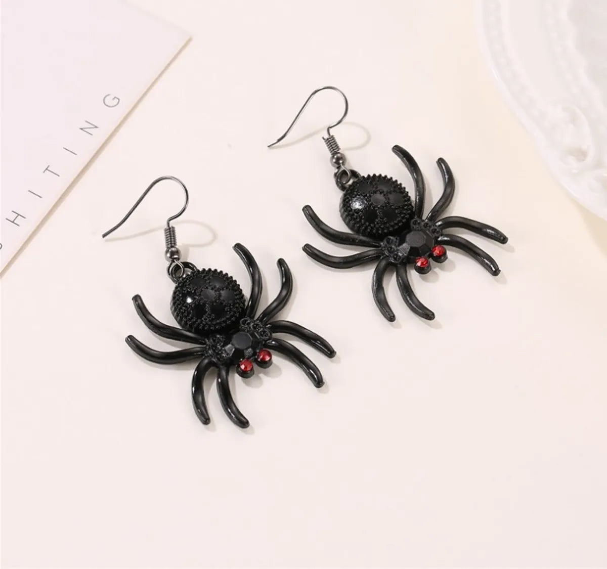 Fashion Spider Alloy Inlay Rhinestones Women's Drop Earrings 1 Pair