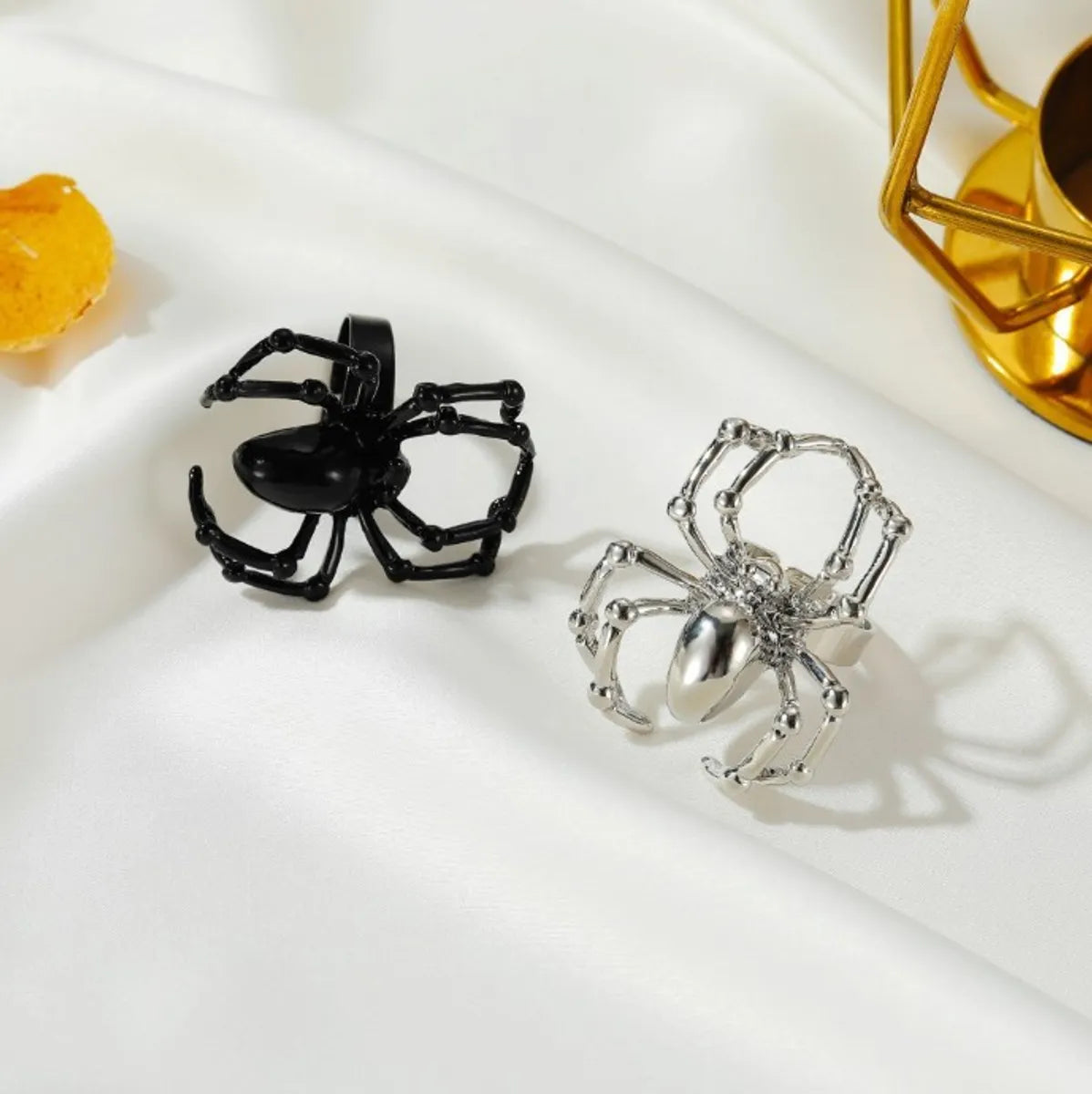 Fashion Spider Alloy Plating Halloween Women'S Open Ring