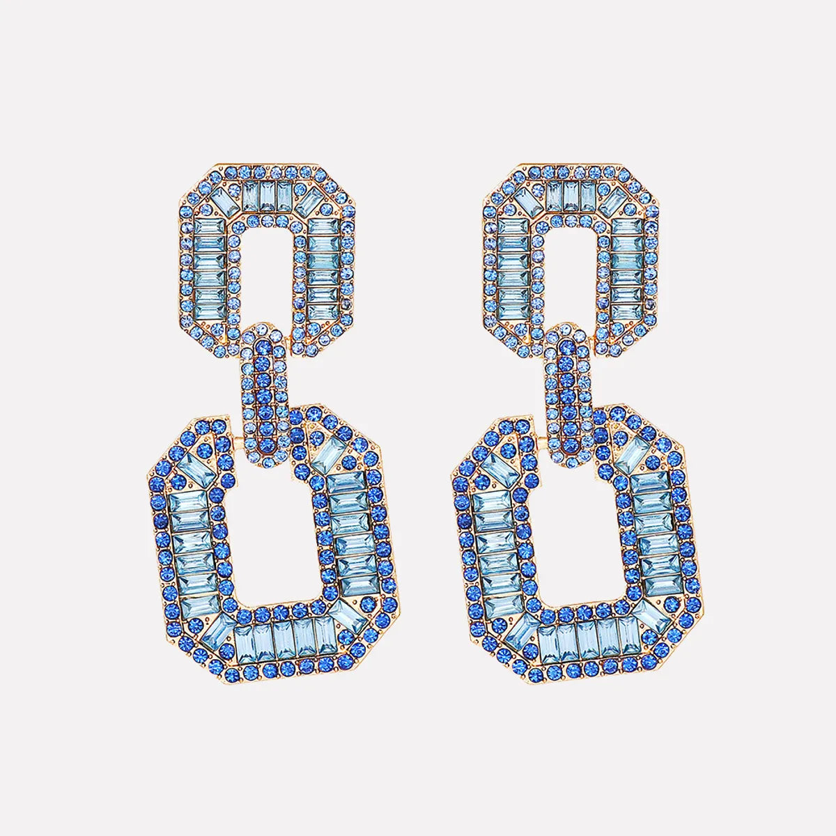 Fashion Square Alloy Rhinestones Women's Drop Earrings 1 Pair