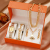 Fashion Square Bracelet Watch Hip Hop Spice Multilayer Necklace Sweater Chain Jewelry Alloy Artificial Zircon Ordinary Glass Mirror