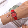 Fashion Square Dial Casual Belt Watch