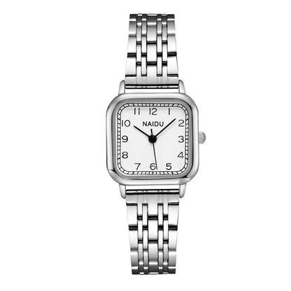 Fashion Square Digital Face Ladies Steel Band Watch Trend Quartz Watch