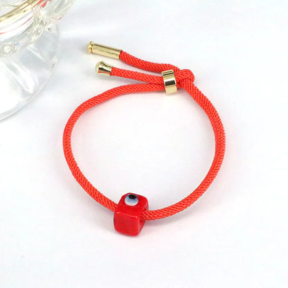 Fashion Square Eye Glass Rope Copper Women's Bracelets 1 Piece