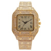 Fashion Square Metal Women's Watch With Roman Pattern