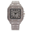 Fashion Square Metal Women's Watch With Roman Pattern