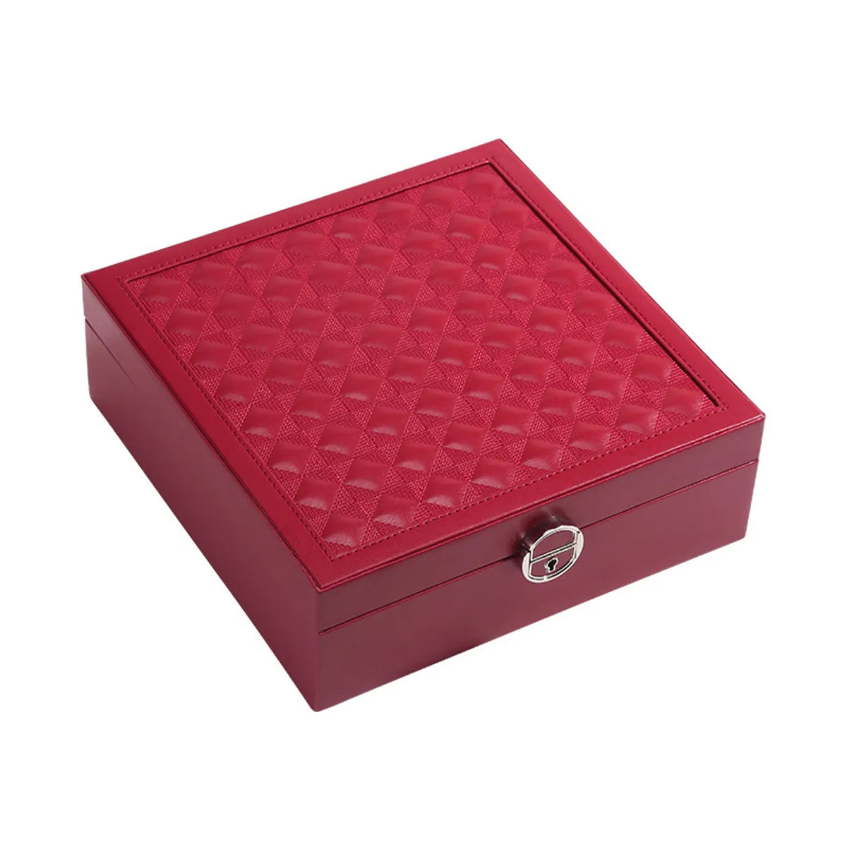 Fashion Square Pu Leather Jewelry Boxes