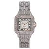 Fashion Square Roman Pattern Metal Women's Quartz Watch