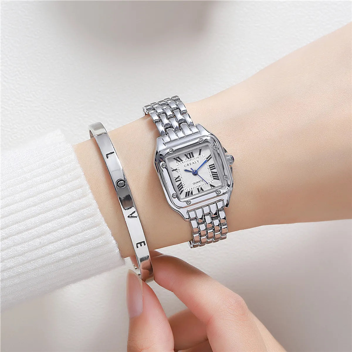 Fashion Geometric Alloy Women'S Watches