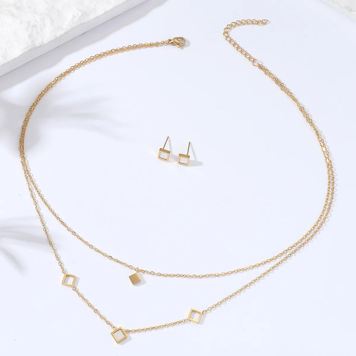 201 Stainless Steel 18K Gold Plated Simple Style Geometric