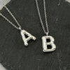 Fashion Stainless Steel And Titanium Steel Chubby Bubble Letter Necklace With Polishing Treatment And Cross Chain