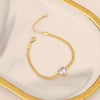 Fashion Stainless Steel And Titanium Steel Heart Shape Necklace With Electroplating For Women