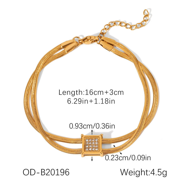 Fashion Stainless Steel And Titanium Steel Jewelry Necklace Hand Jewelry With Heart Water Drop Bell Pattern Electroplating Vacuum Plating Handmade Chain For Women